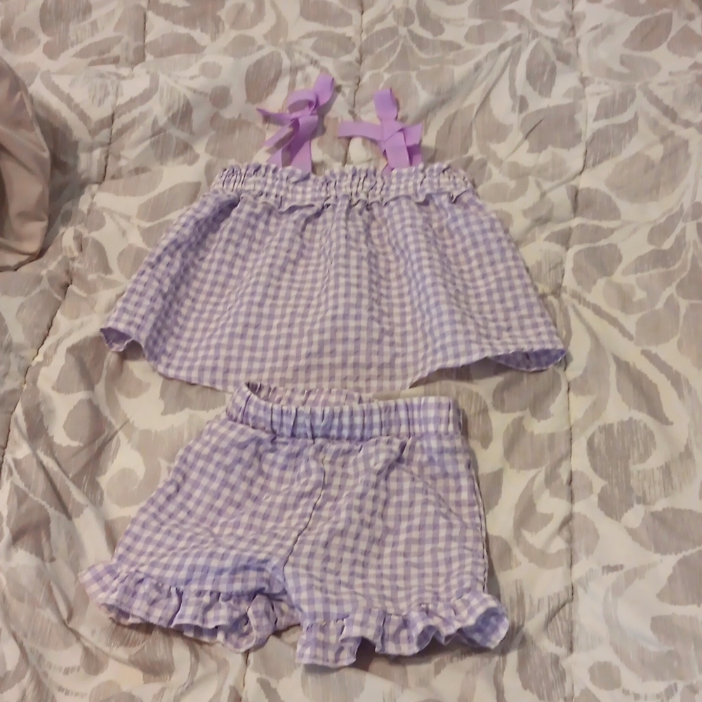 Gingham top and bottom